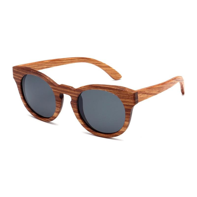 Étui à Lunettes En Bambou Naturel - Format Cylindrique 16,5 Cm - Léger Et Solide, Style Bois Burlywood - Protection Anti-rayures - 11