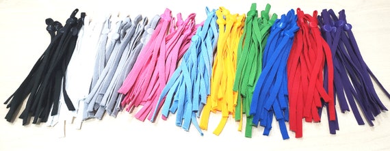 5mm Spandex Elastic Bands Adjustable,Soft Cord Elastic with Adjuster,Soft Ear loop Elastic Cord,Nylon Spandex Elastic SHIP FROM CANADA