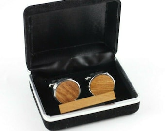 Manschettenknopf, Holz Manschettenknopf, Herren Ma