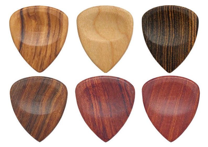 Engraved Wood Guitar Pick-Custom Engraved Wooden Guitar Pick-Guitar wood pick-Wood Guitar Pick Personalize Guitar Pick-Engrave guitar picks Mix Color