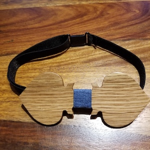 Engraved Adult-Sized Wooden Bow Tie Blue Wing Pattern,Wood Bowtie,Bowtie,Men bowtie,Wood Tie,Wedding Bowtie,Groomsman gift,engrave  (B0701)