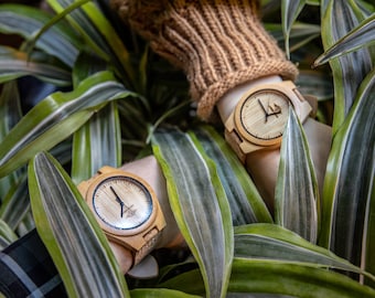 Reloj de madera de corcho, Reloj de madera, Reloj de hombre, Reloj de mujer, Reloj. Relojes de madera Reloj personalizado.