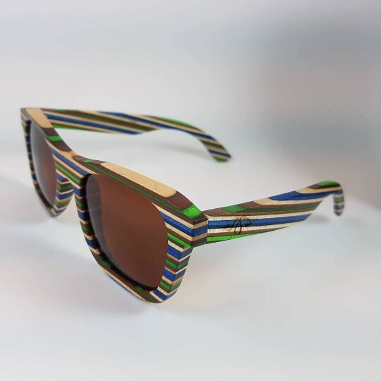 Étui à Lunettes En Bambou Naturel - Format Cylindrique 16,5 Cm - Léger Et Solide, Style Bois Burlywood - Protection Anti-rayures - 3