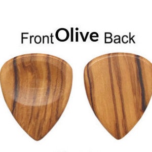 Engraved Wood Guitar Pick-Custom Engraved Wooden Guitar Pick-Guitar wood pick-Wood Guitar Pick Personalize Guitar Pick-Engrave guitar picks Olive wood