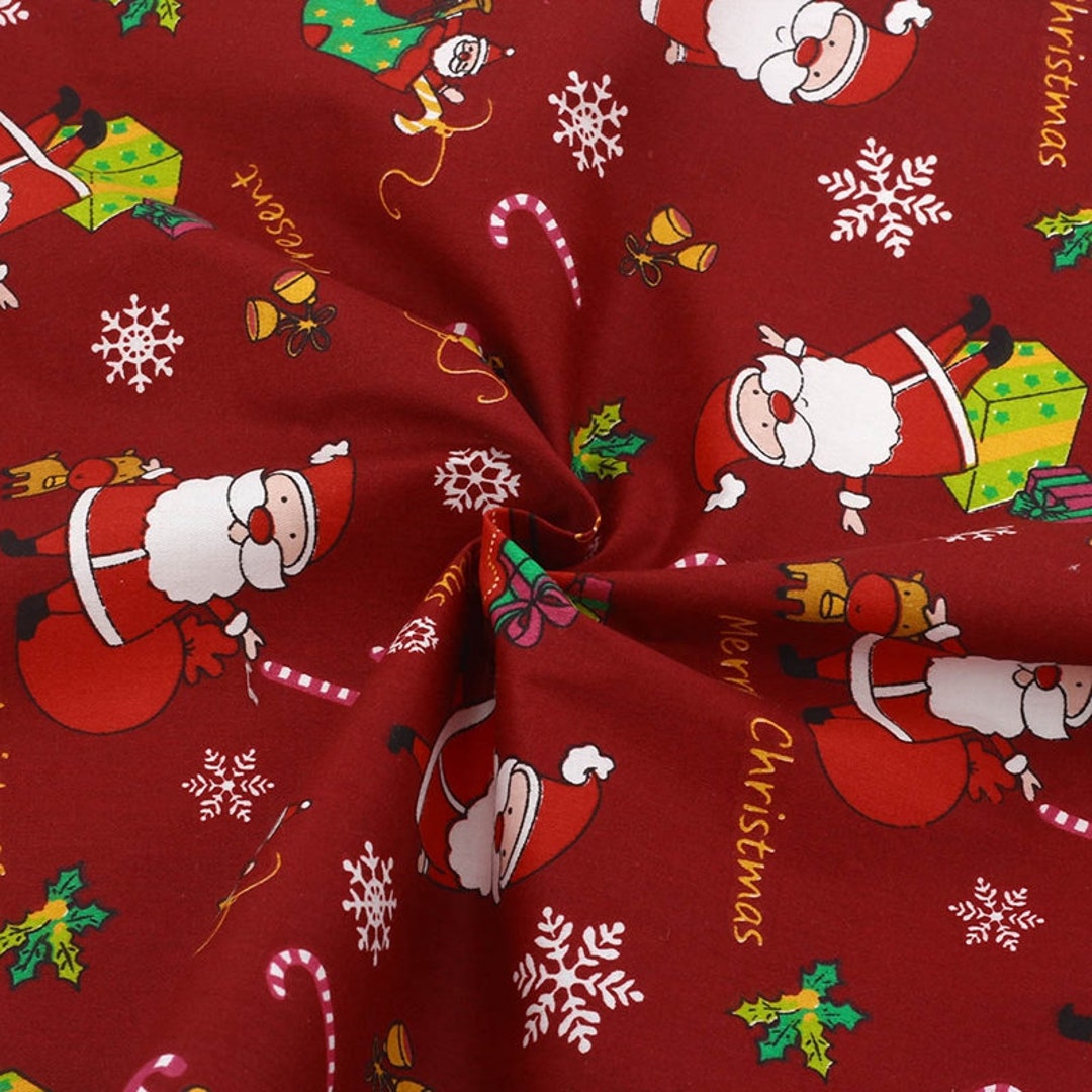 Christmas Cotton Fabric Cut in Meters, Cotton Fabric Christmas,christmas Cotton,craft Christmas