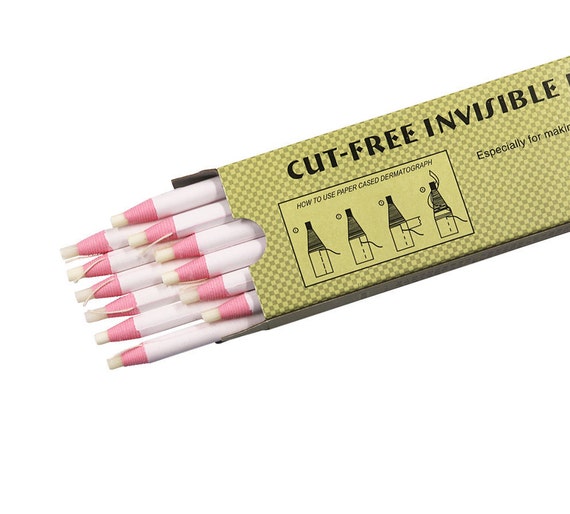 Chalk Pencils, 12pcs White Water Soluble Pencil Sewing Fabric