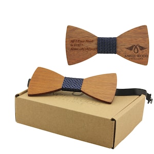 Engraved Adult Size Red Sandalwood Butterfly Bowtie with White Dot Lines Centerpiece (B0225),Wood Bowtie,Bowtie,Men bowtie,Wood Tie