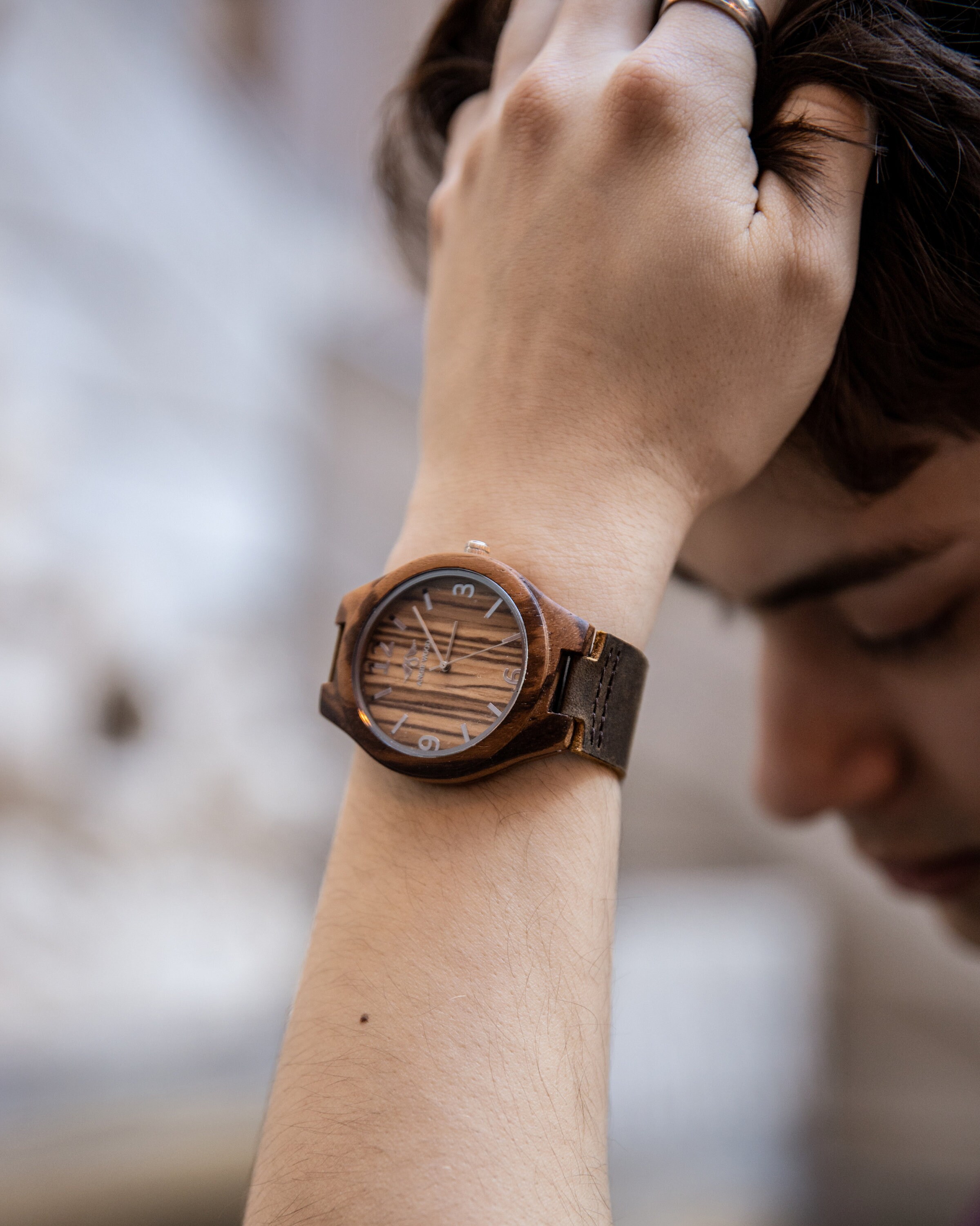 Engraved Zebrawood Men display picture 3