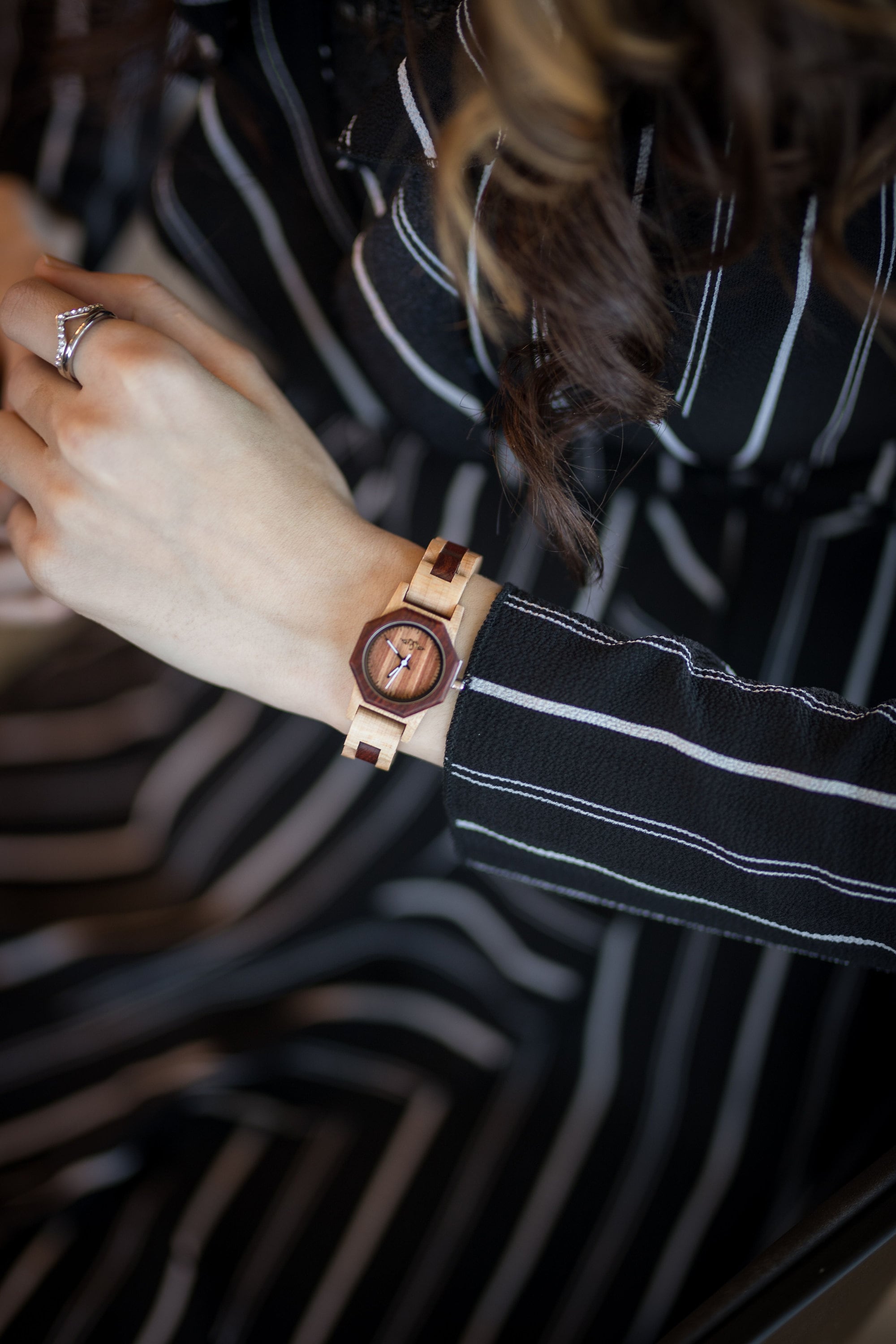 Engraved Maple and Sandalwood Women's Watch with Sandalwood Dial,Women Wood Watch,Women Watch,Watch,Personalized Wood Watch,Wood Watch(W082)