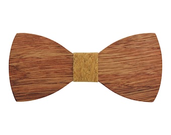 Holz Fliege mit Cork Center, Holz Bowtie, Fliege, Fliege Herren, Holz Krawatte, Hochzeit Bowtie,(B0049)