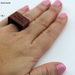 Wood ring,Women wood ring,Unisex wood ring,Ring,Engrave ring,Custom ring,Anniversary ring,Unisex ring,5th anniversary gift,Birthday gift,