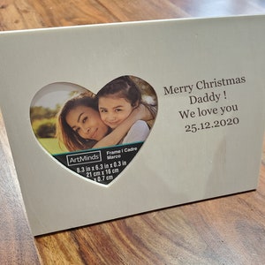 Gravierter Holzrahmen, kundenspezifischer Rahmen, personalisierter Rahmen, Weihnachtsgeschenk, Geburtstagsgeschenk, Holzrahmen