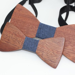 Engraved Adult and Kids Butterfly Bowtie with Blue Centerpiece (B0181),Father and son Wood Bowtie,Bowtie,Men bowtie,Wood,Bowtie,Boy bowtie