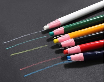 Crayons de craie de tailleur de couture colorés sans coupe stylo marqueur de tissu pour accessoires de couture sur mesure crayon de vêtement