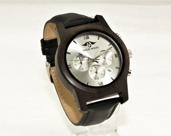 Chronograph leather watch,Men leather watch,Men watch,Leather Watch,Luxury watch,Chronograph men watch,Men watch,Leather watch,watch,w166