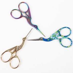 Stainless Steel Classic Scissors Crane European-style Small Cross-Stitch Scissor Sewing Accessories Home Tailor Scissors For Mom