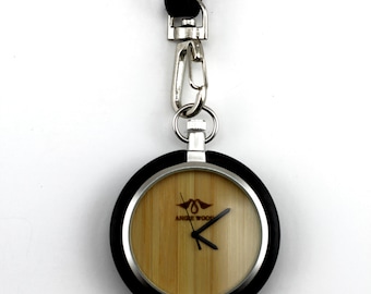 Custom Pocket Watch,Engraved Personalized Gift For Men, Gift For Husband,Personalized Mens Watch,Wood pocket watch,Pocket watch,Watch,P001
