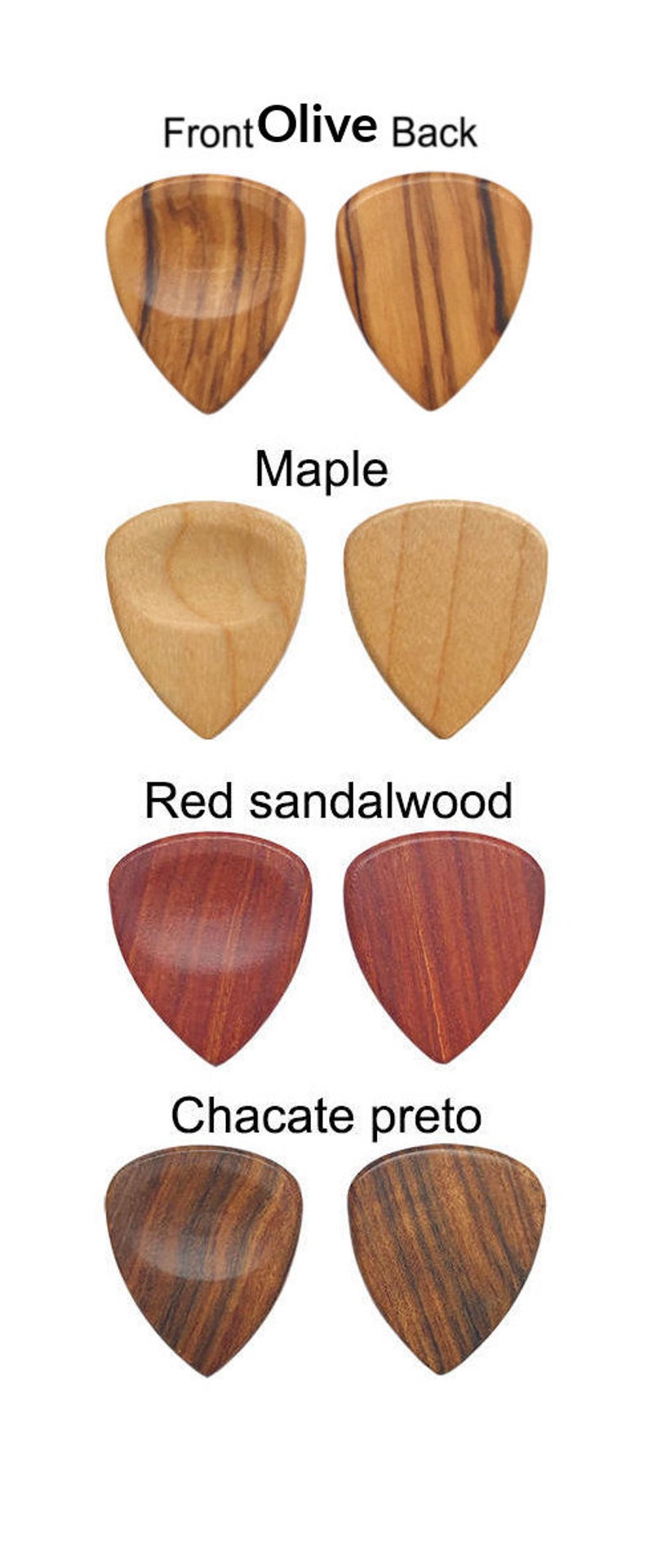 Engraved Wood Guitar Pick-Custom Engraved Wooden Guitar Pick-Guitar wood pick-Wood Guitar Pick Personalize Guitar Pick-Engrave guitar picks image 3