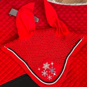 Custom horse bonnet - Snowflake winter gift