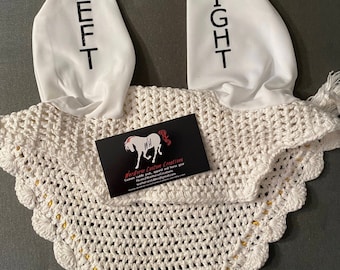 Custom horse bonnet - Left Right.  Full Size and cob size