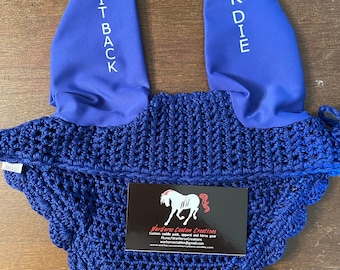 Custom horse bonnet - Sit Back or Die Full Size