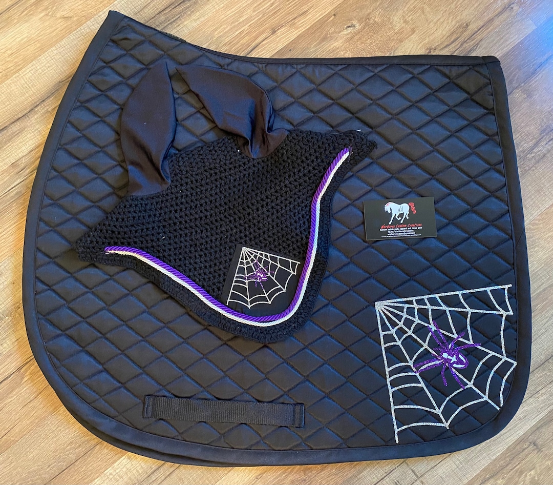 Custom Halloween Spider  HORSE All Purpose Saddle Pad and Etsy
