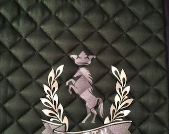 Custom Horse English Saddle Pad - OTTB pad