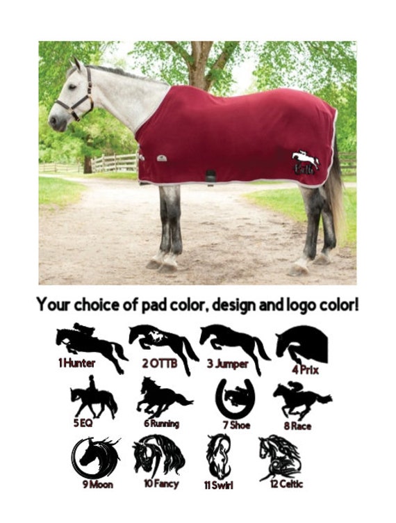 Custom Personalized Horse Pony Sheet Fleece Cooler - Design and Name
