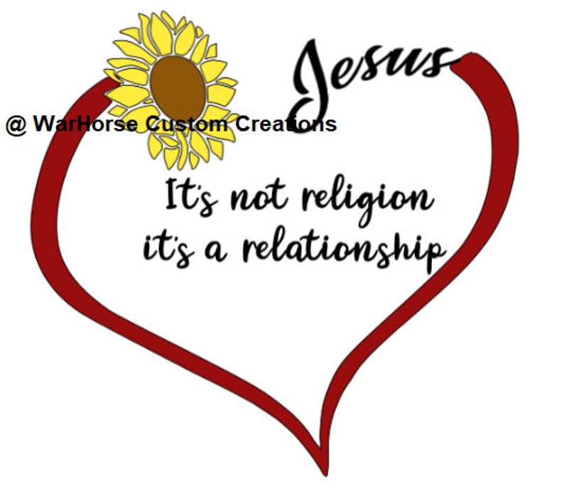 Download Sunflower Heart Jesus Religion Relationship Digital File ...