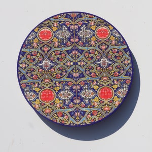 Handcrafted 18-inch Wooden Lazy Susan - Rotating Turntable & Decorative Centerpiece - Large Round Tray