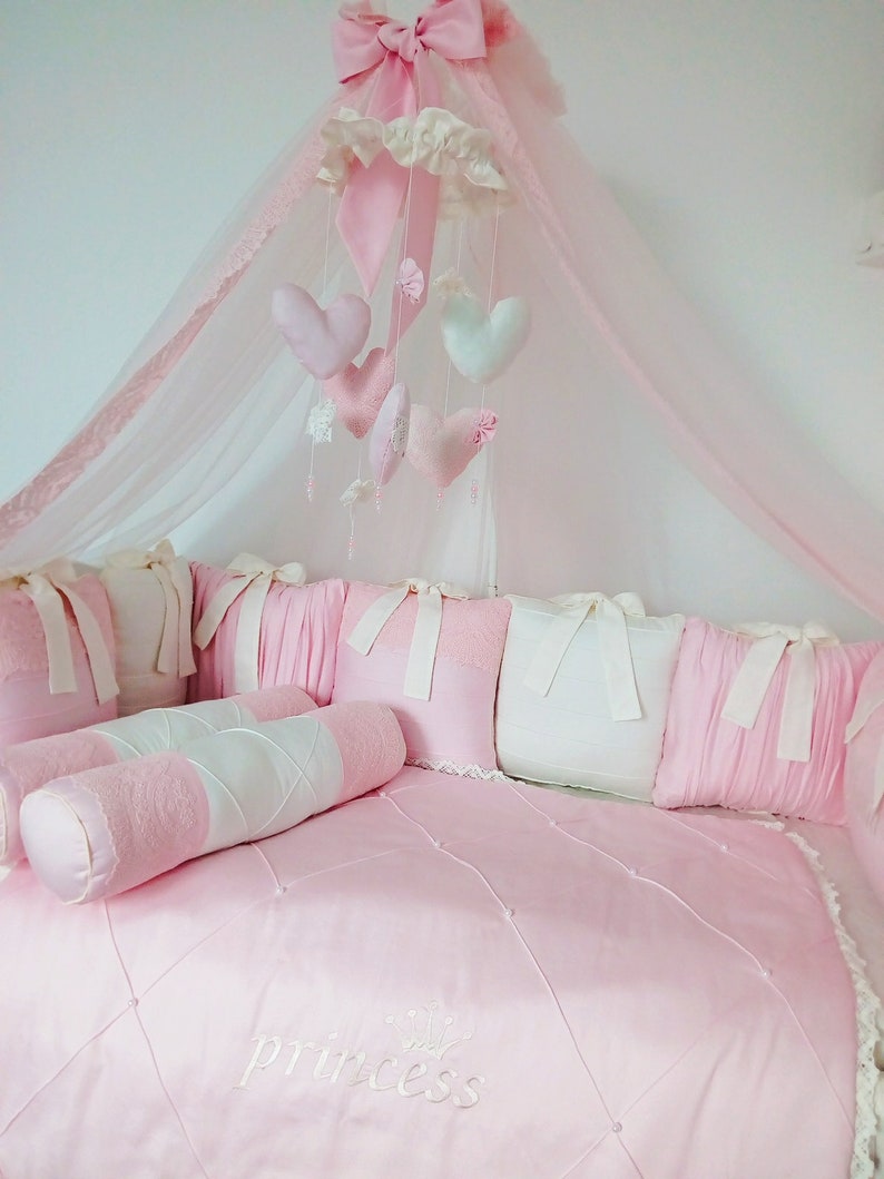 Cot Bumper Baby Bedding Set Girl Gifts Crib Nursery Sets Blanket
