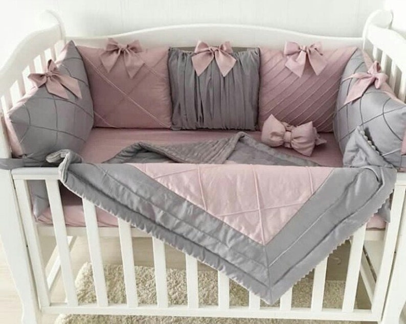 baby boy cot bumper set