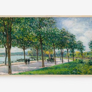 Frame TV Art, Samsung Frame TV Art, Digital Download, Spring, landscape, Vintage Oil Painting, Meadow, Countryside, Wildflower, Springtime