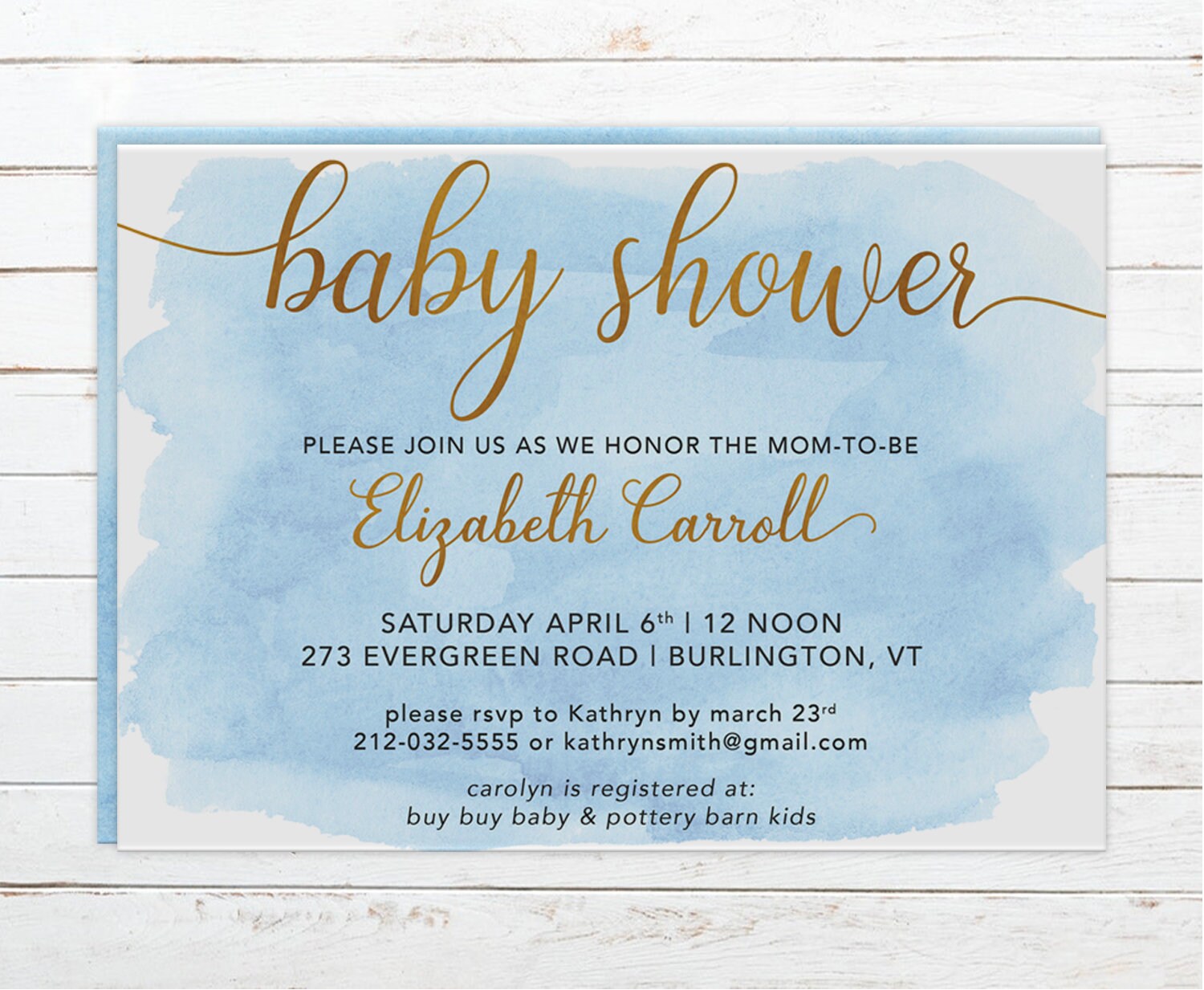 Printable Baby Shower Invitation DIY Baby Shower Invitation - Etsy