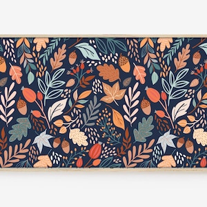 Frame TV Art, Samsung Frame TV Art, Digital Download, Halloween, Fall, Autumn, Thanksgiving, Art, Pumpkins, Leaves, Acorn, Pattern