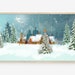 Frame TV Art, Samsung Frame TV Art, Digital Download, Winter, landscape, mountains, snowy mountain, Christmas, snow scene, oil painting