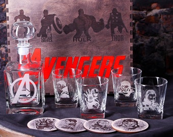 Laser Etched Iron Man I Love You 3000 Whiskey/Highball/Pint/Tankard Glass Gift 