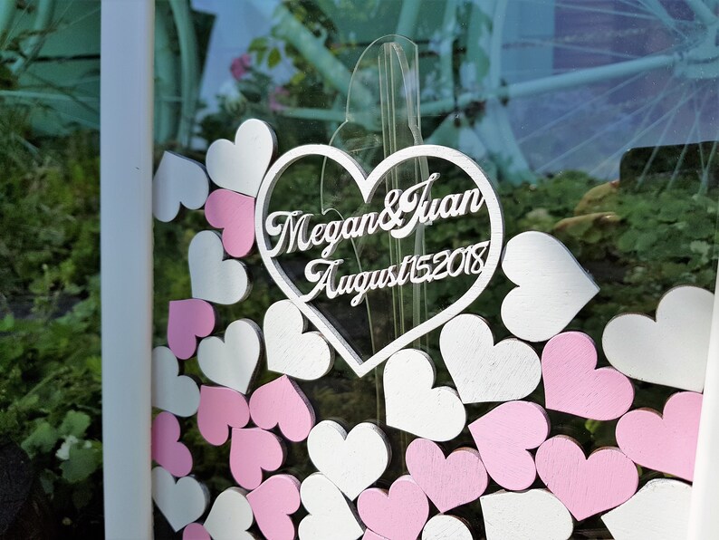 Sign Heart Frame Wedding Guest Book Wedding Guestbook Etsy