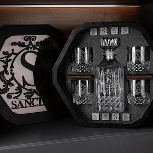 Personalized Whiskey Decanter Set – Luxury Corporate Gift, Custom Engraved Barware for Boss, Colleagues & Business Partners, Gift for Men
