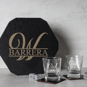 Personalized Glasses, Whiskey Decanter Set, Christmas Gift, Whiskey Stones, Bourbon Decanter Set, Whiskey Glasses, Fathers Gift, Gift fo Him