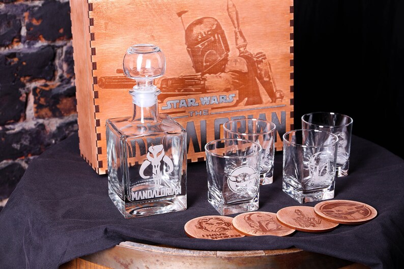 Star Wars Gift Star Wars Decanter Whiskey Decanter Set Etsy