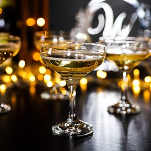 Bohemian Margarita & Martini Glasses: Vintage Crystal Cocktail Coupe Set for Elegant Barware Gifting