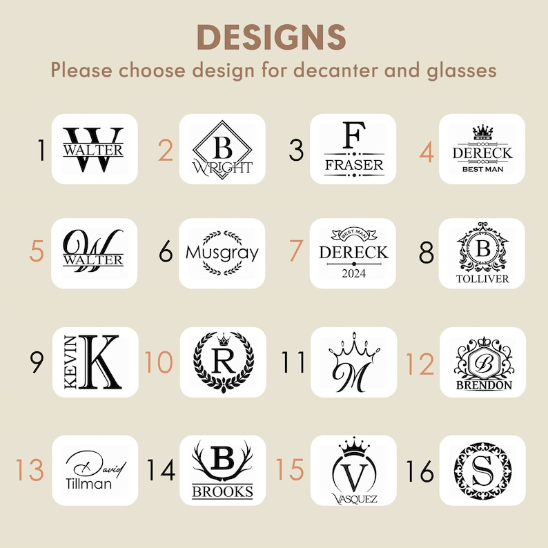 Gafas personalizadas, juego de decantador de whisky, regalo de Navidad, piedras de whisky, juego de decantador de bourbon, vasos de whisky, regalo de padres, regalo para él imagen 4