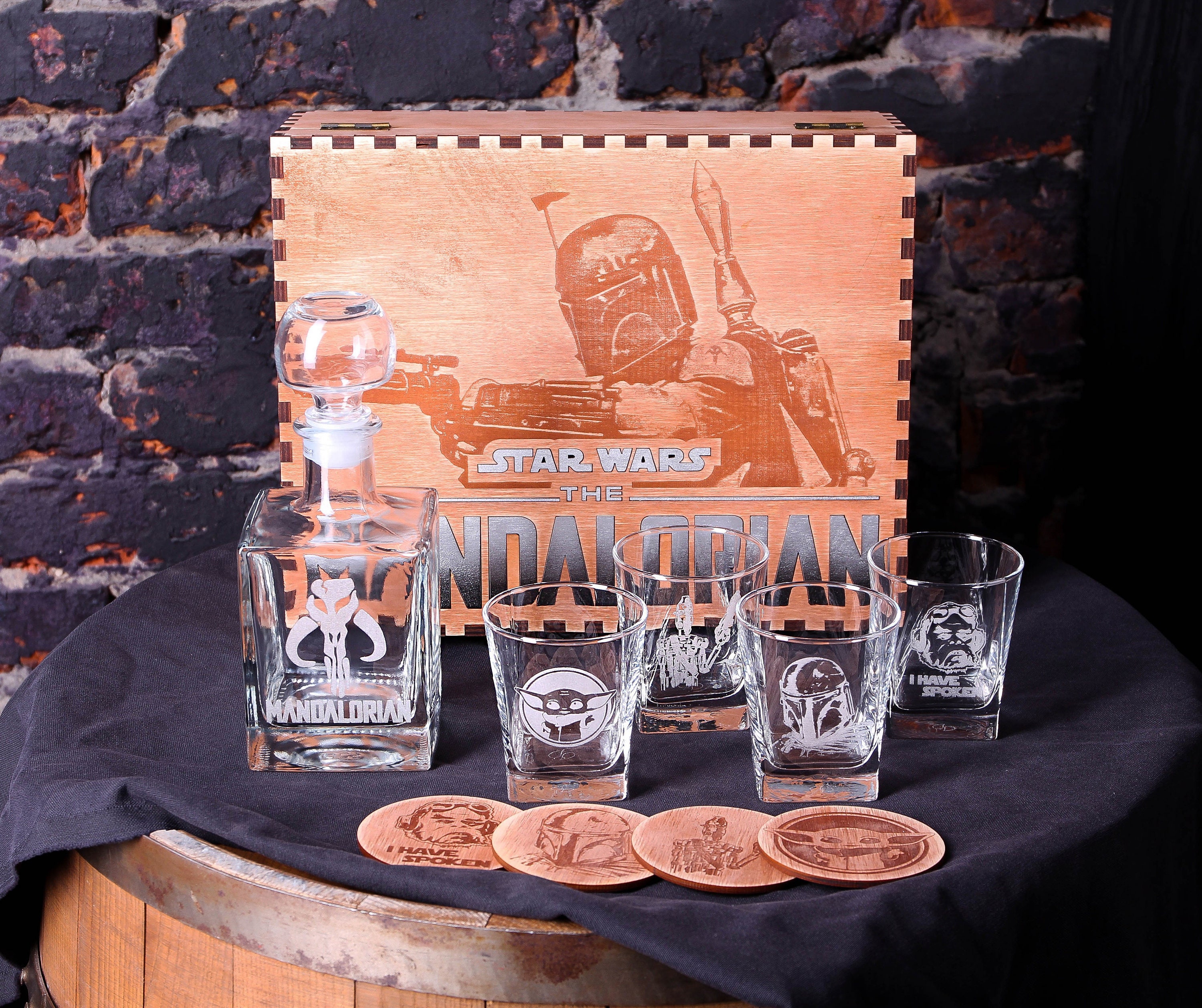 Star Wars Gift Star Wars Decanter Whiskey Decanter Set Etsy