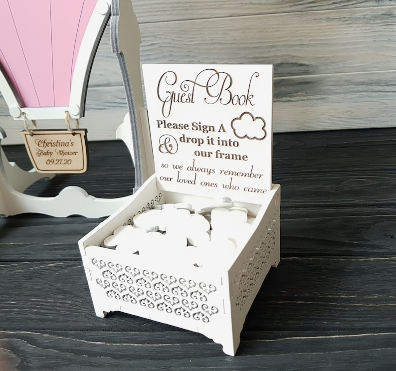Balloon up Guest Book Baby Shower Guestbook Baby Shower Etsy