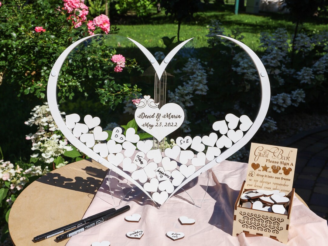 Heart Shape Guest Book, Heart Guest Book Alternative,wedding Guest Book