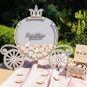 Princess Carriage Wedding Guest Book Alternative – Fairytale Acrylic Drop Box for Enchanted  Fantasy & Whimsical Celebrations