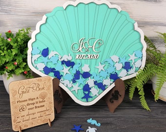 Coastal theme Guest Book options 14