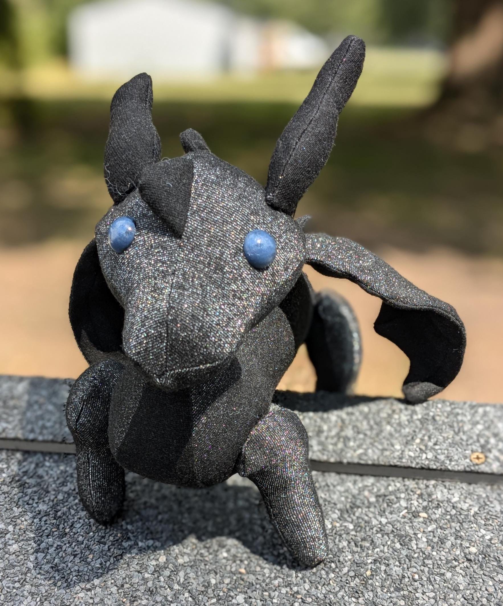 Onyx Dragon Jellycat - Etsy