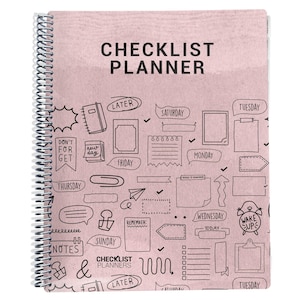 To Do List Planner, 2025-2026 Planner, Simple Checklist Planner, Daily List Planner, 2025 Weekly Planner